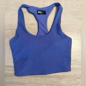 Beach Riot Piper Racerback Bra - Periwinkle Waffle